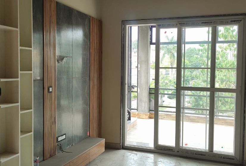 Luxury bedroom interior view