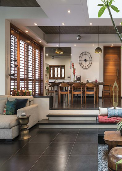 Luxury villa exterior view